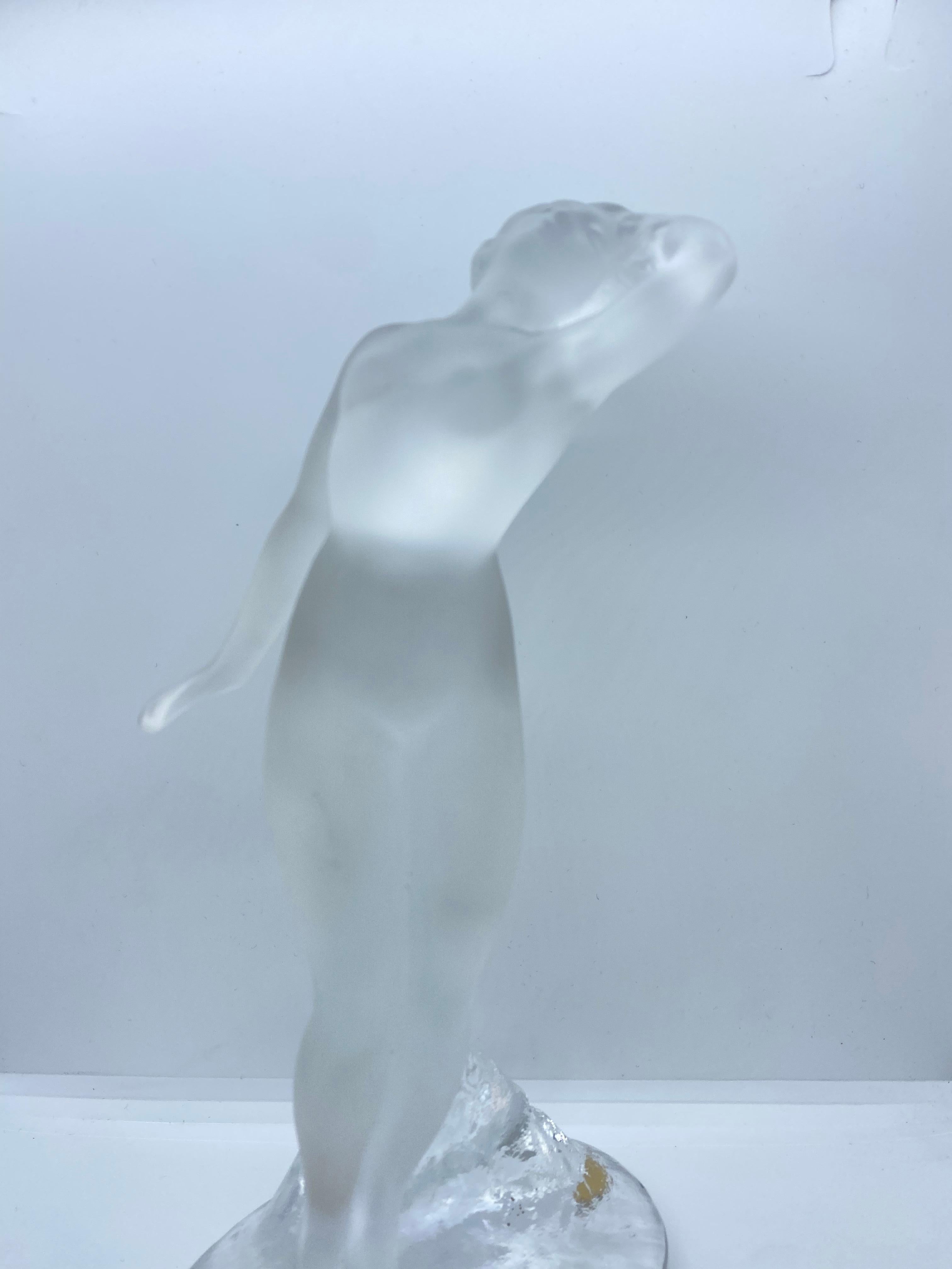Statue aus Lalique-Glas im Angebot 4