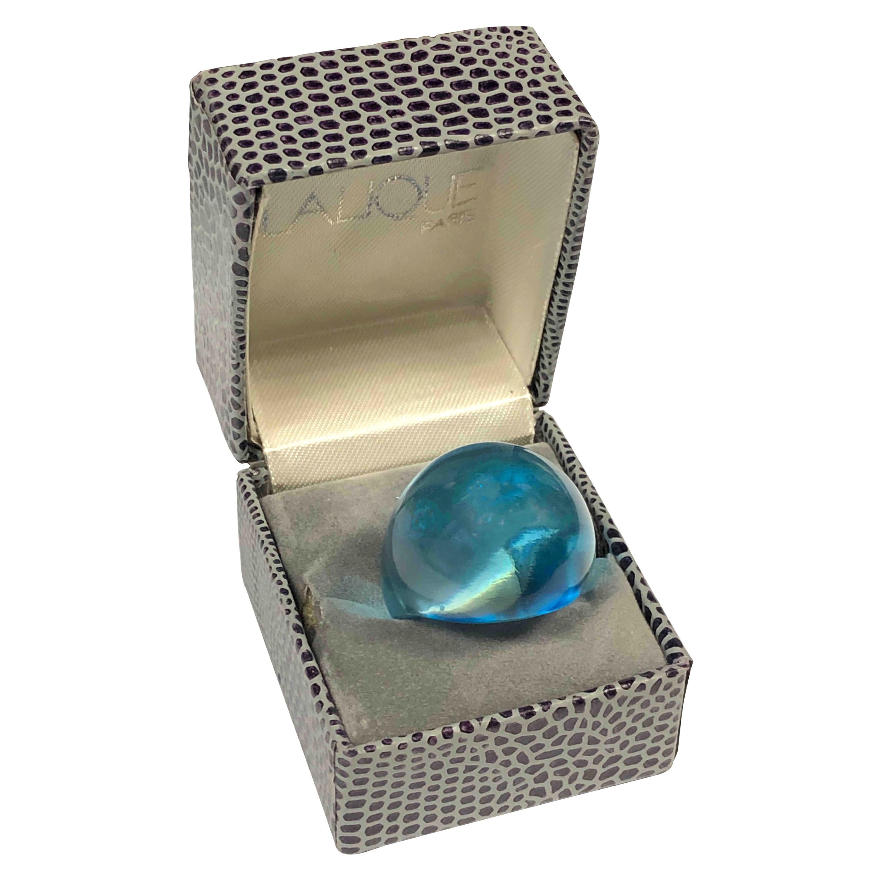 Lalique Gourmande Crystal Dome Ring