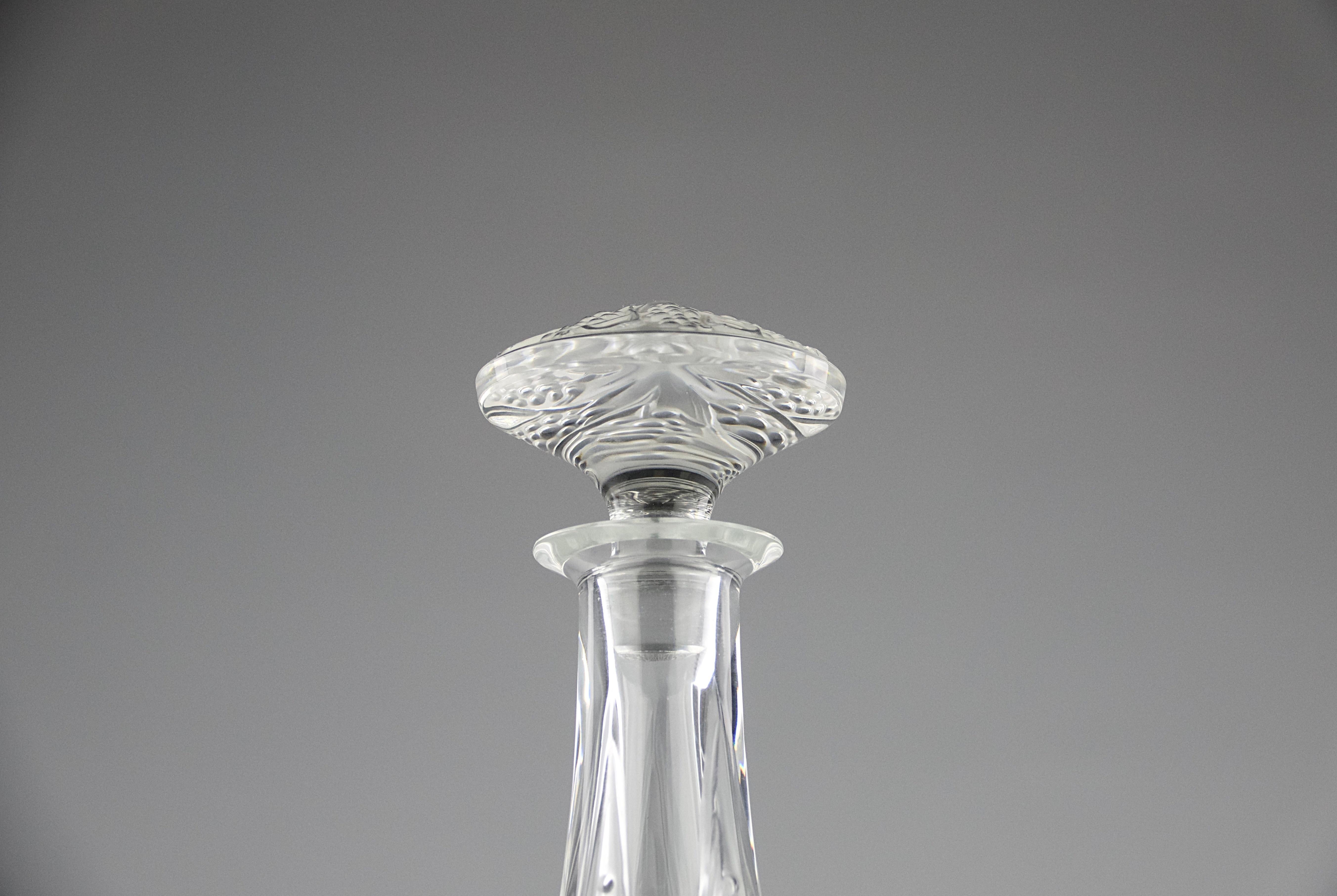 Art déco Lalique, carafe à vin 
