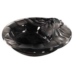 Lalique Head of Lion Ashtray, Mid-20th Century