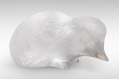 Lalique Hedgehog in Frosted and Polished Glass