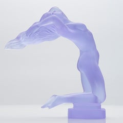 Escultura Lalique Hofmann 'Chrysis' Púrpura, Francia Años 30