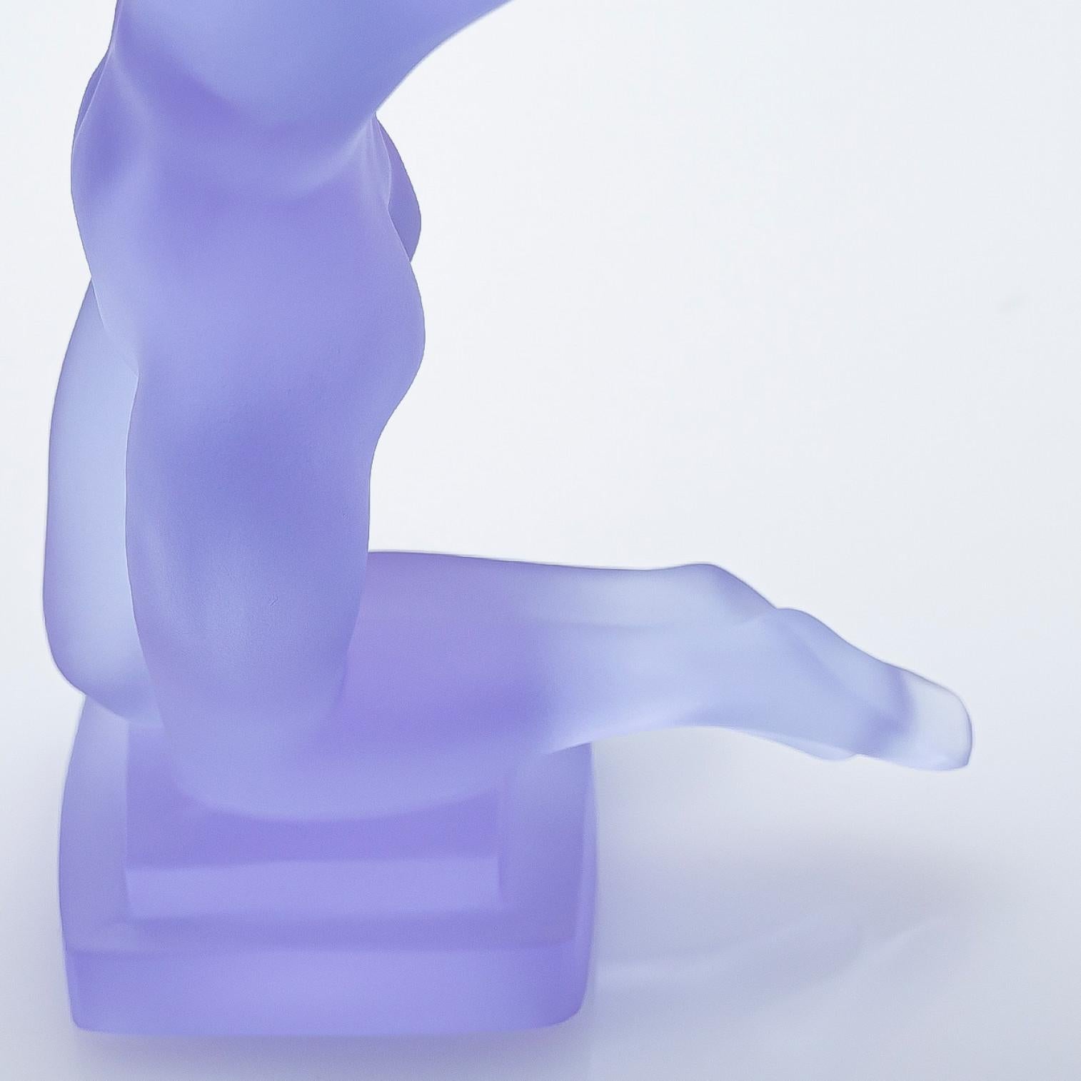 Art Déco Scultura viola Lalique Hofmann 'Chrysis', Francia anni '30 in vendita