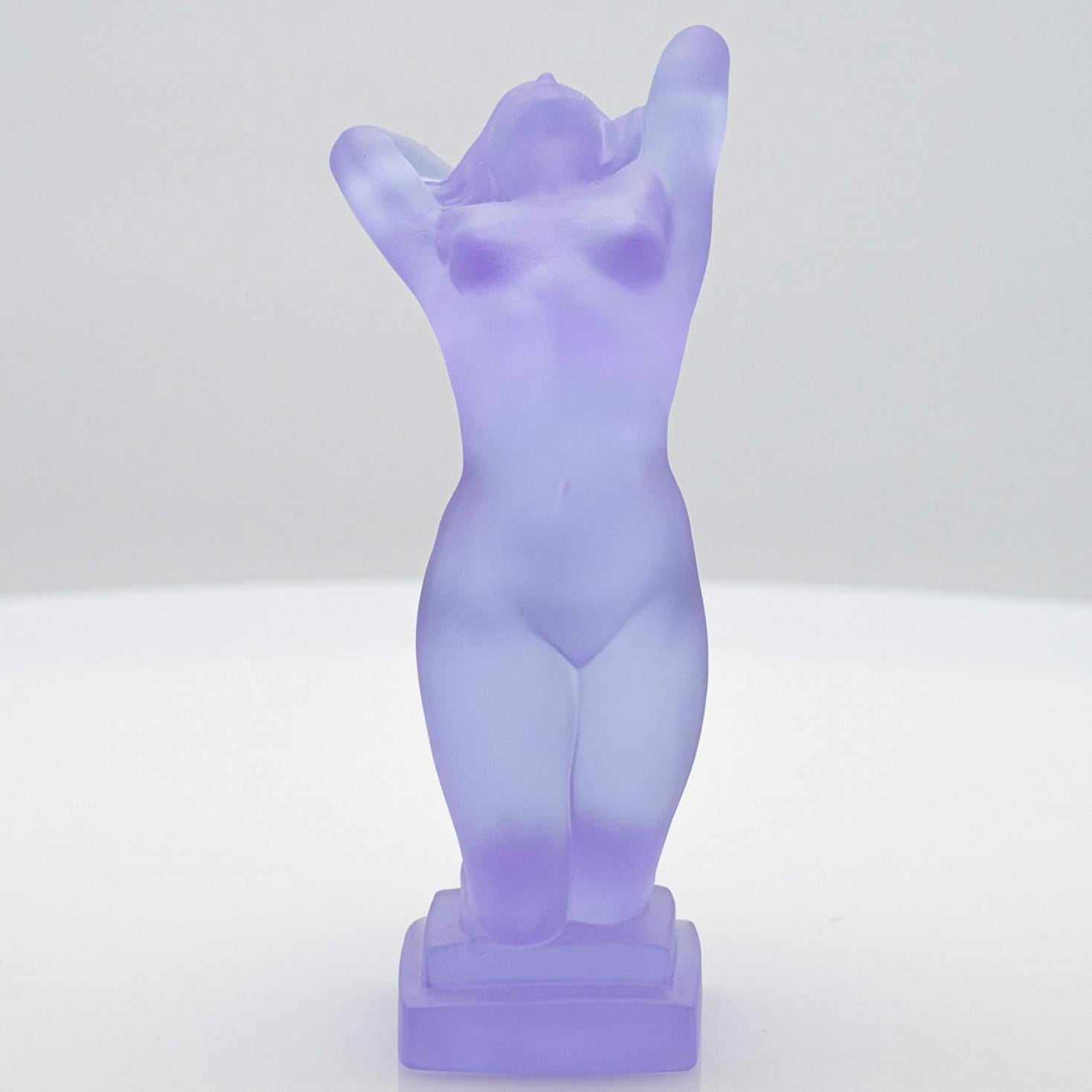 Altro Scultura viola Lalique Hofmann 'Chrysis', Francia anni '30 in vendita