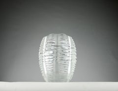 Lalique, "Iseran" Vase, France 1980s