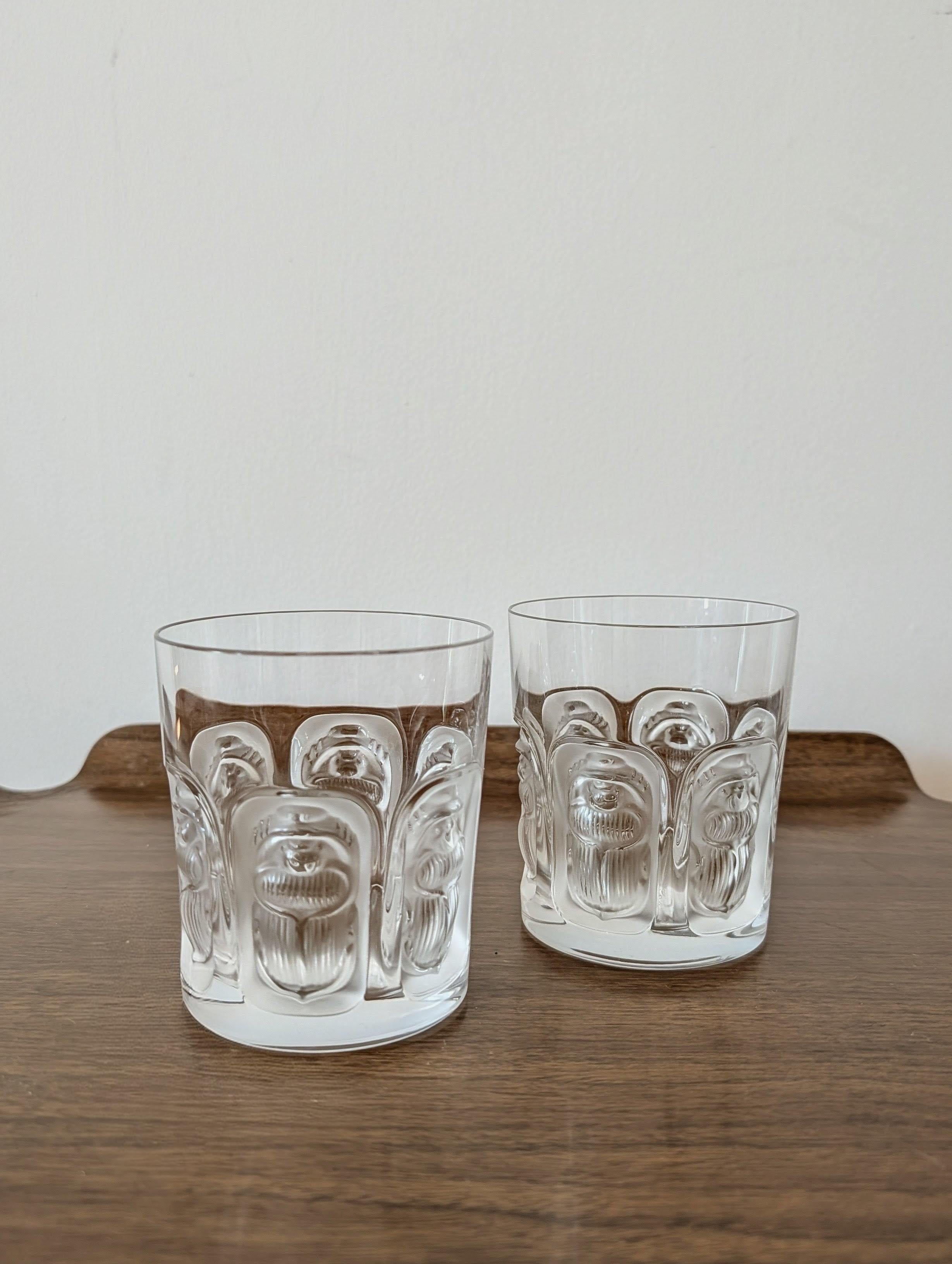 Verres en cristal Lalique 