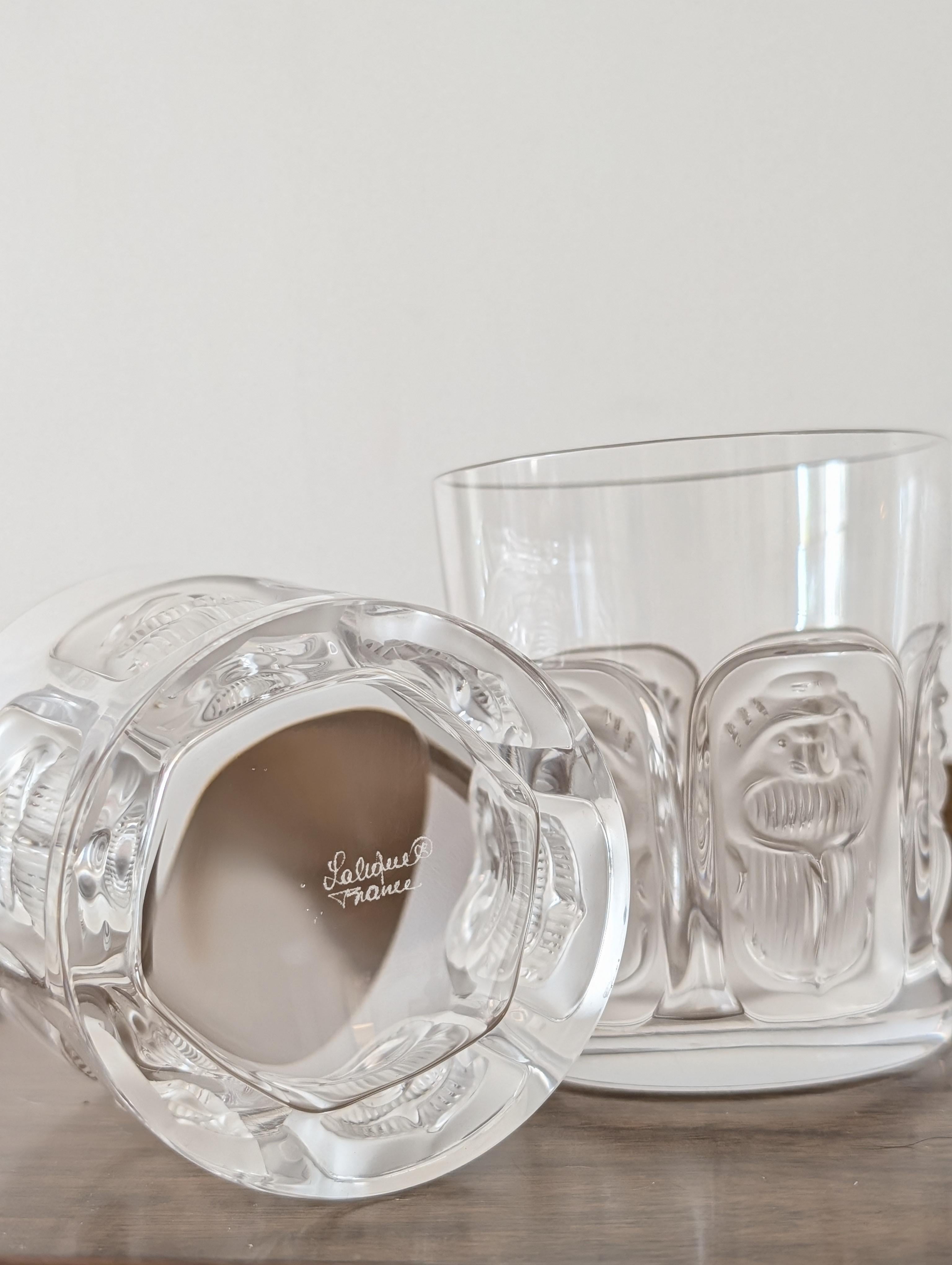 Verres en cristal Lalique 