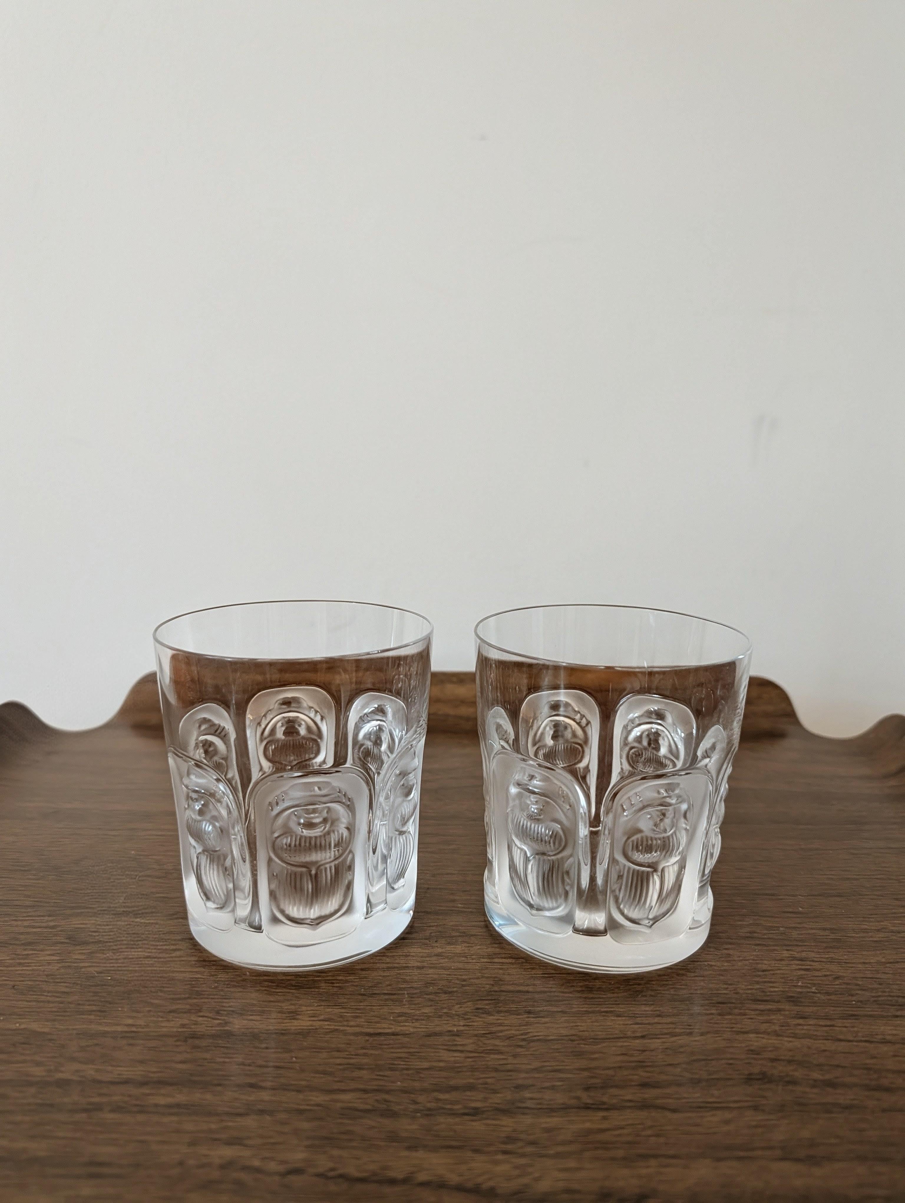 Verres en cristal Lalique 
