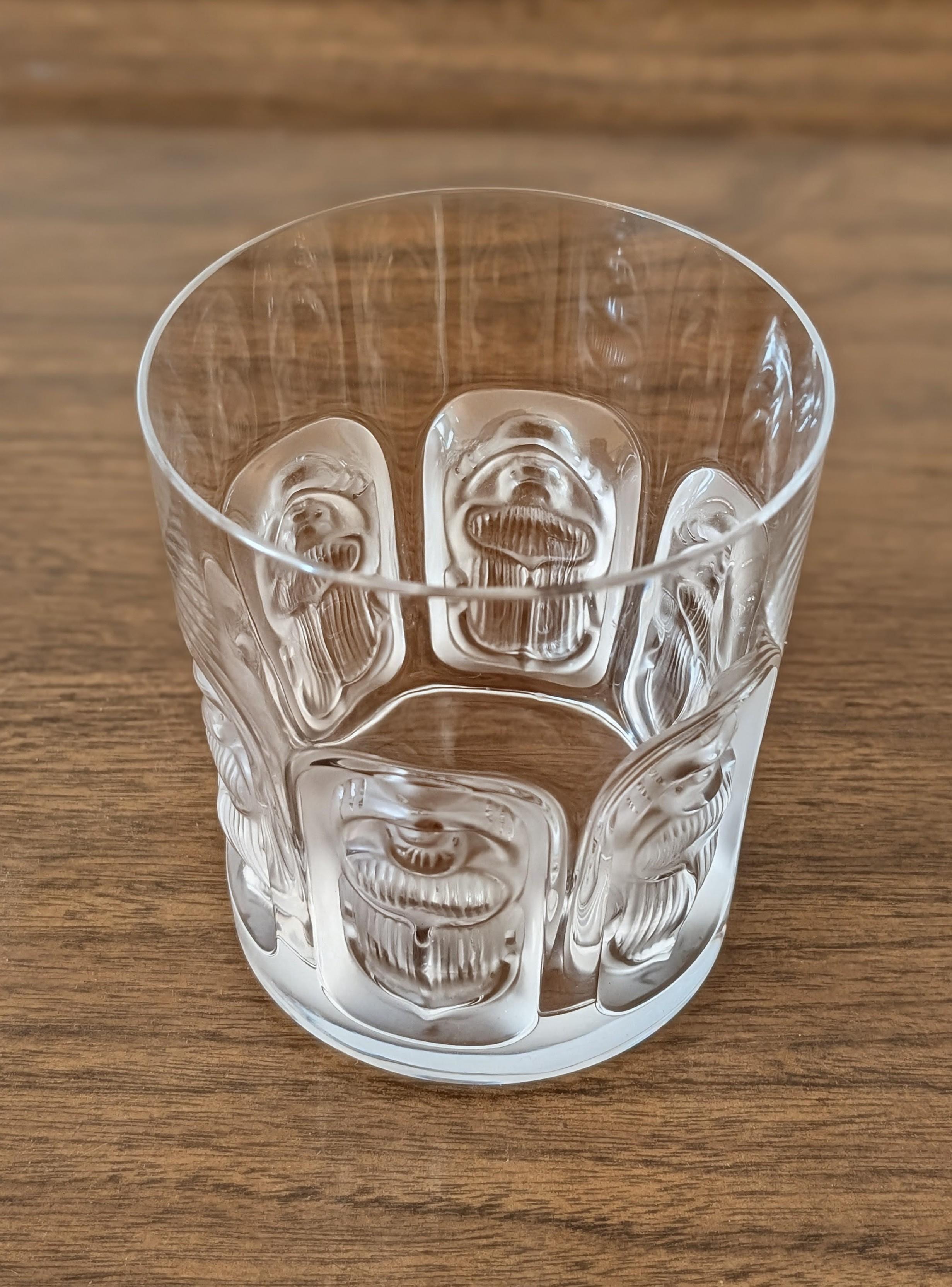 Verres en cristal Lalique 