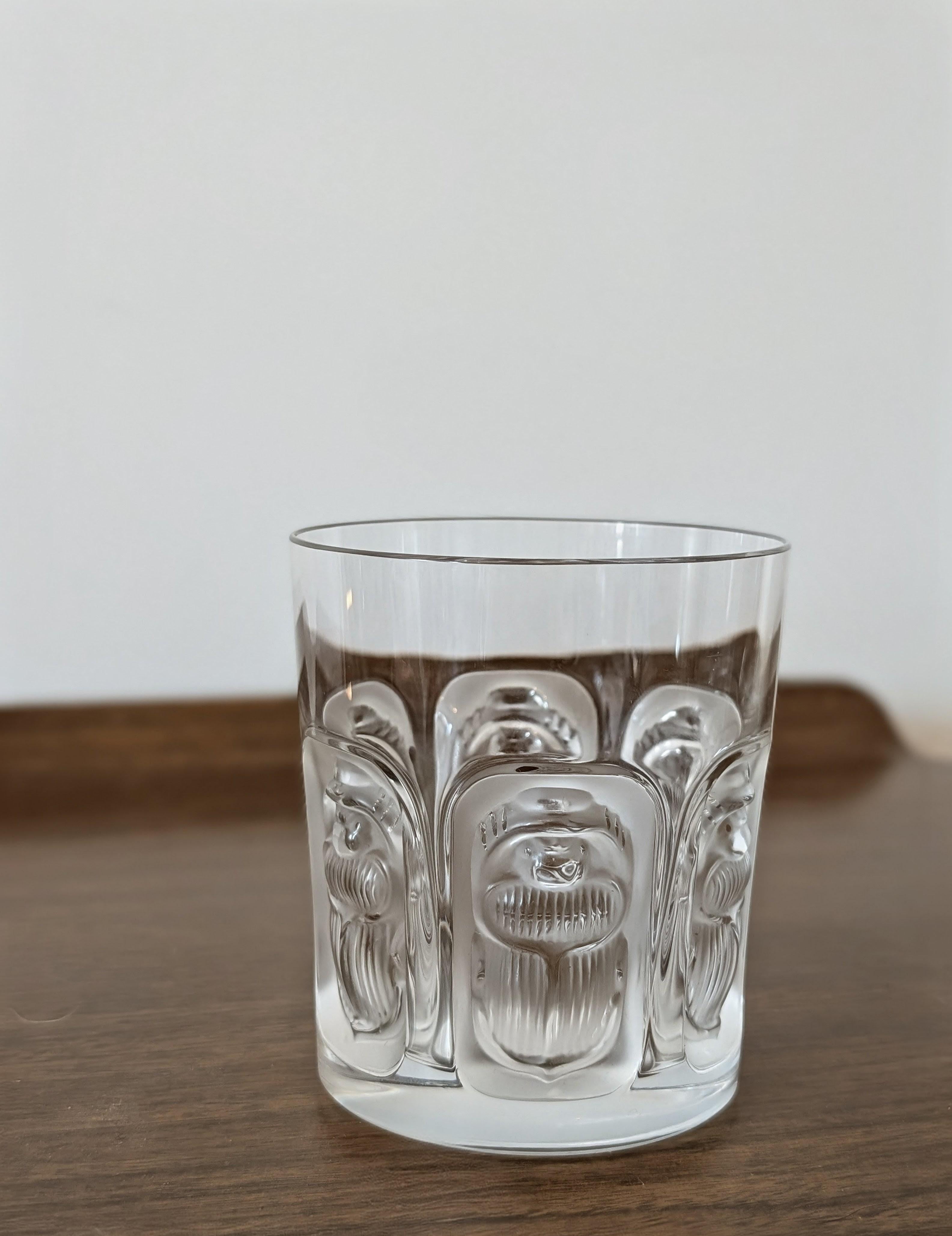 Verres en cristal Lalique 