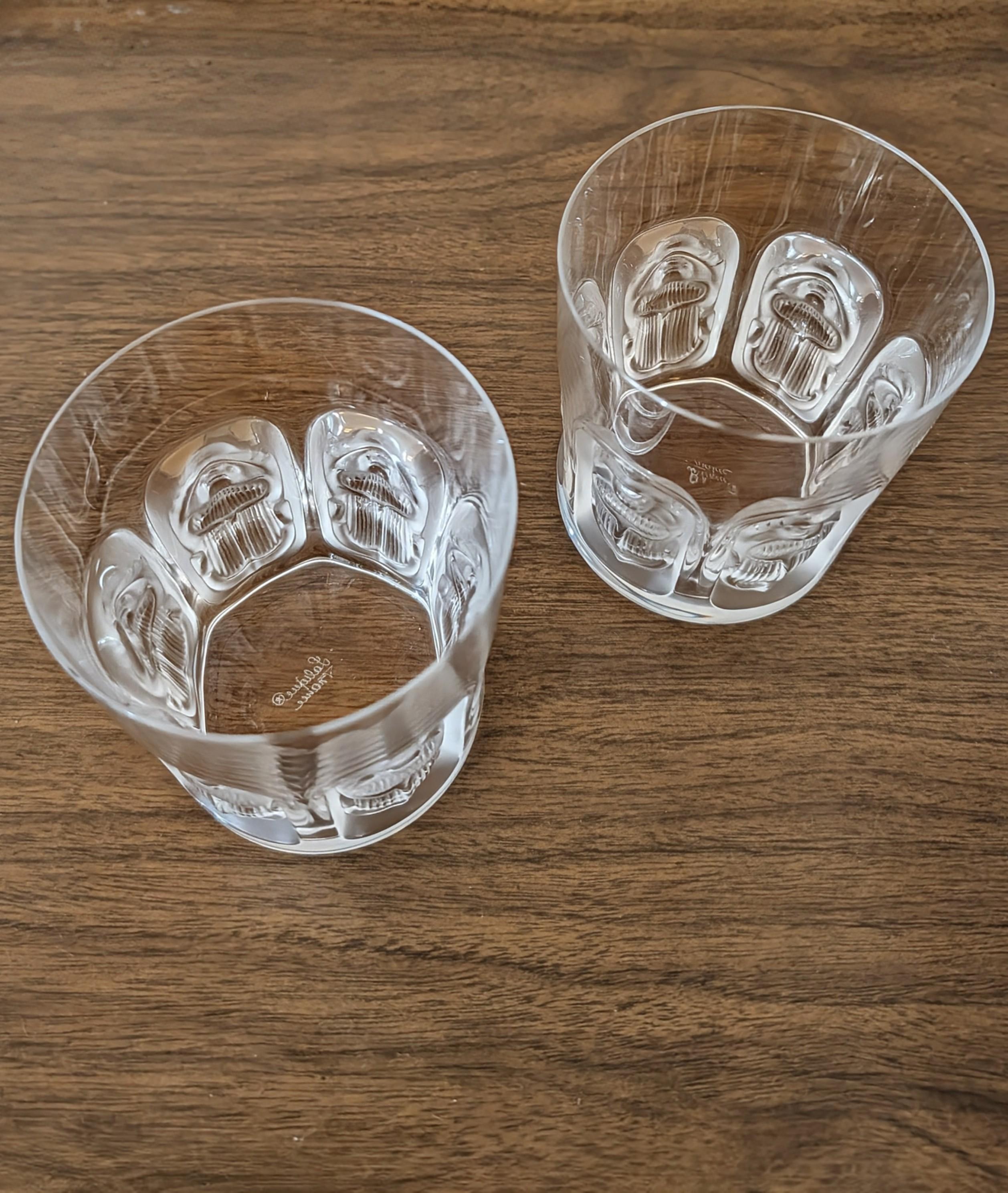 Verres en cristal Lalique 