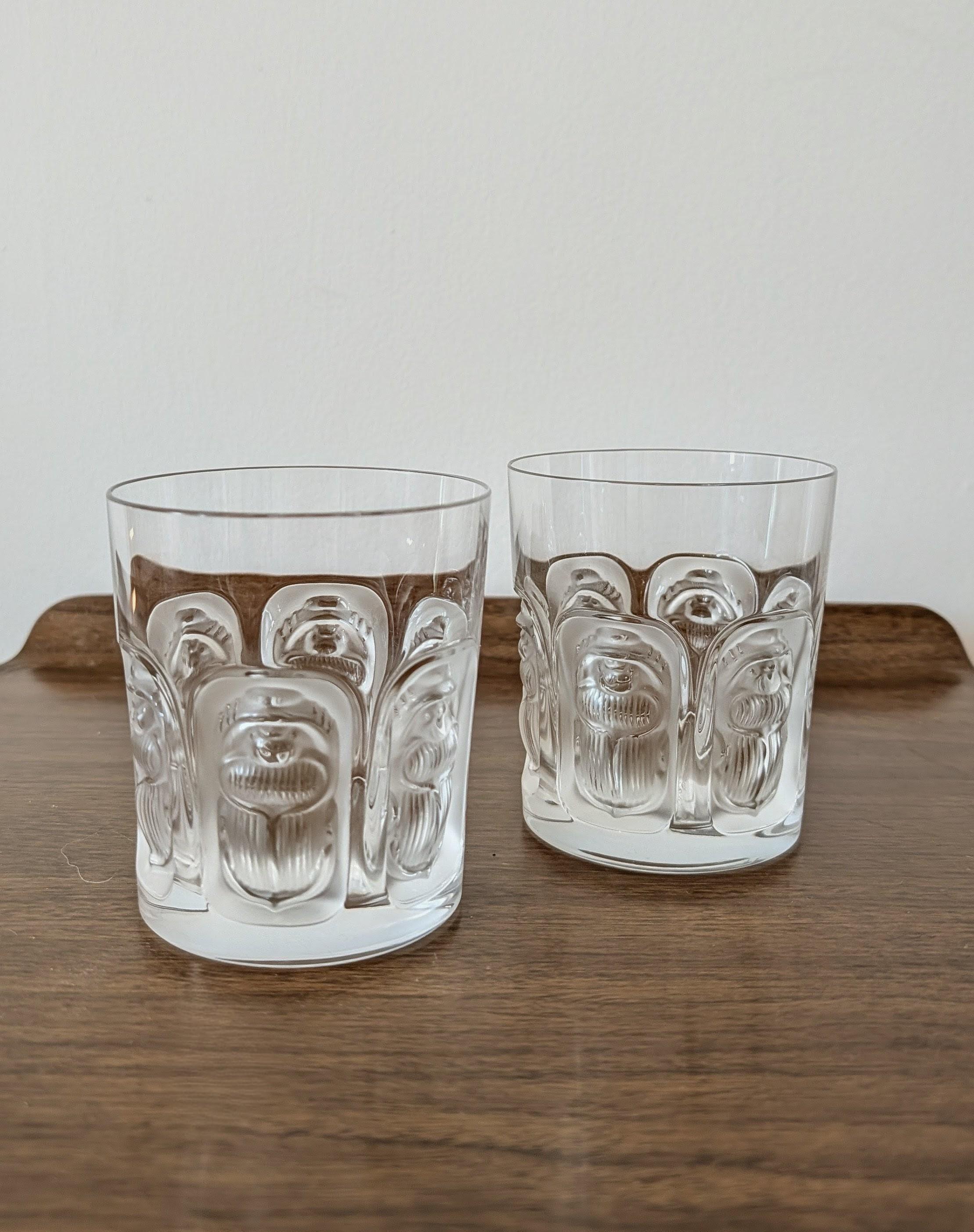 Verres en cristal Lalique 
