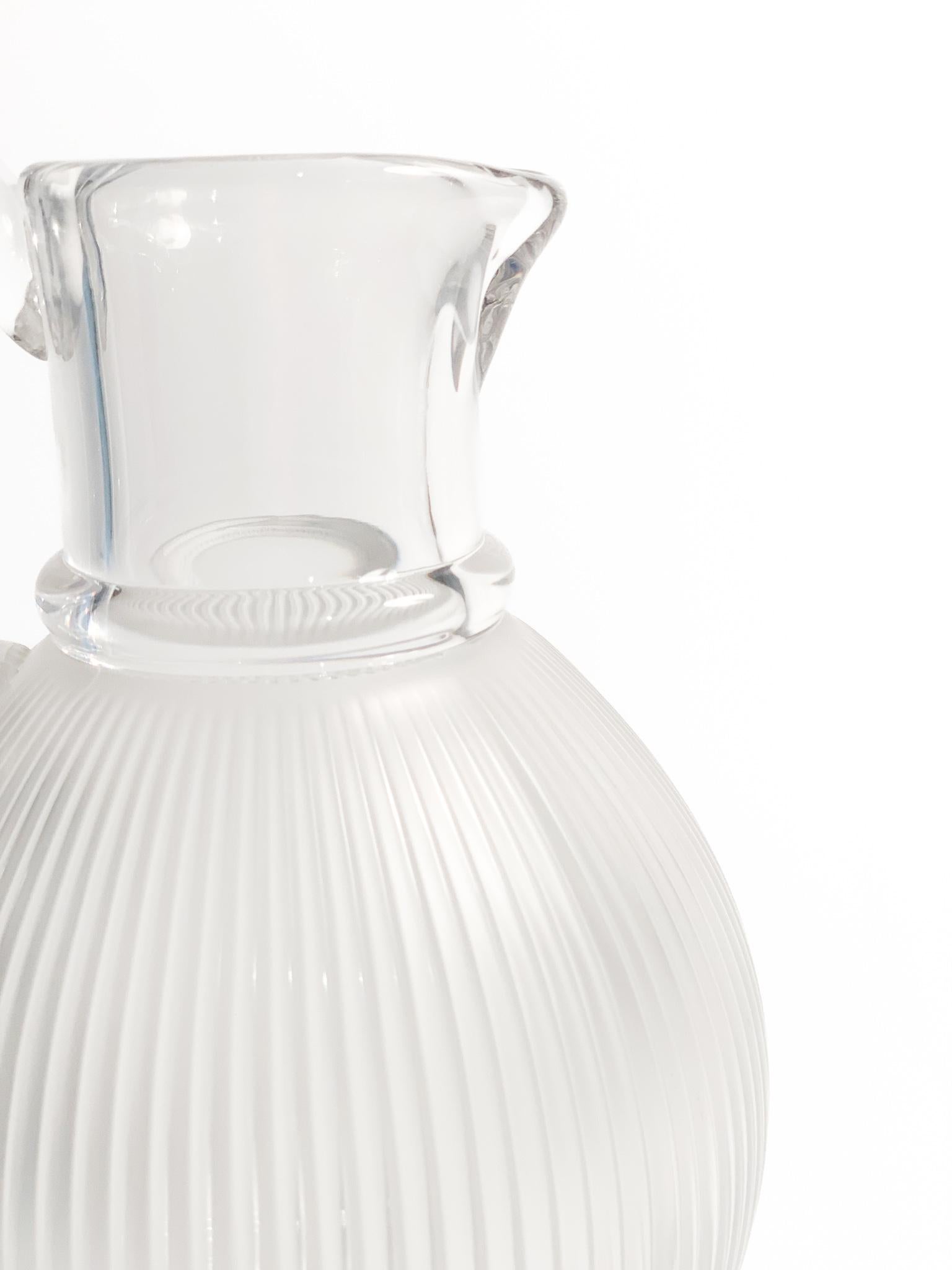Lalique Lageais Crystal Carafe by Marc Lalique from 1976 5
