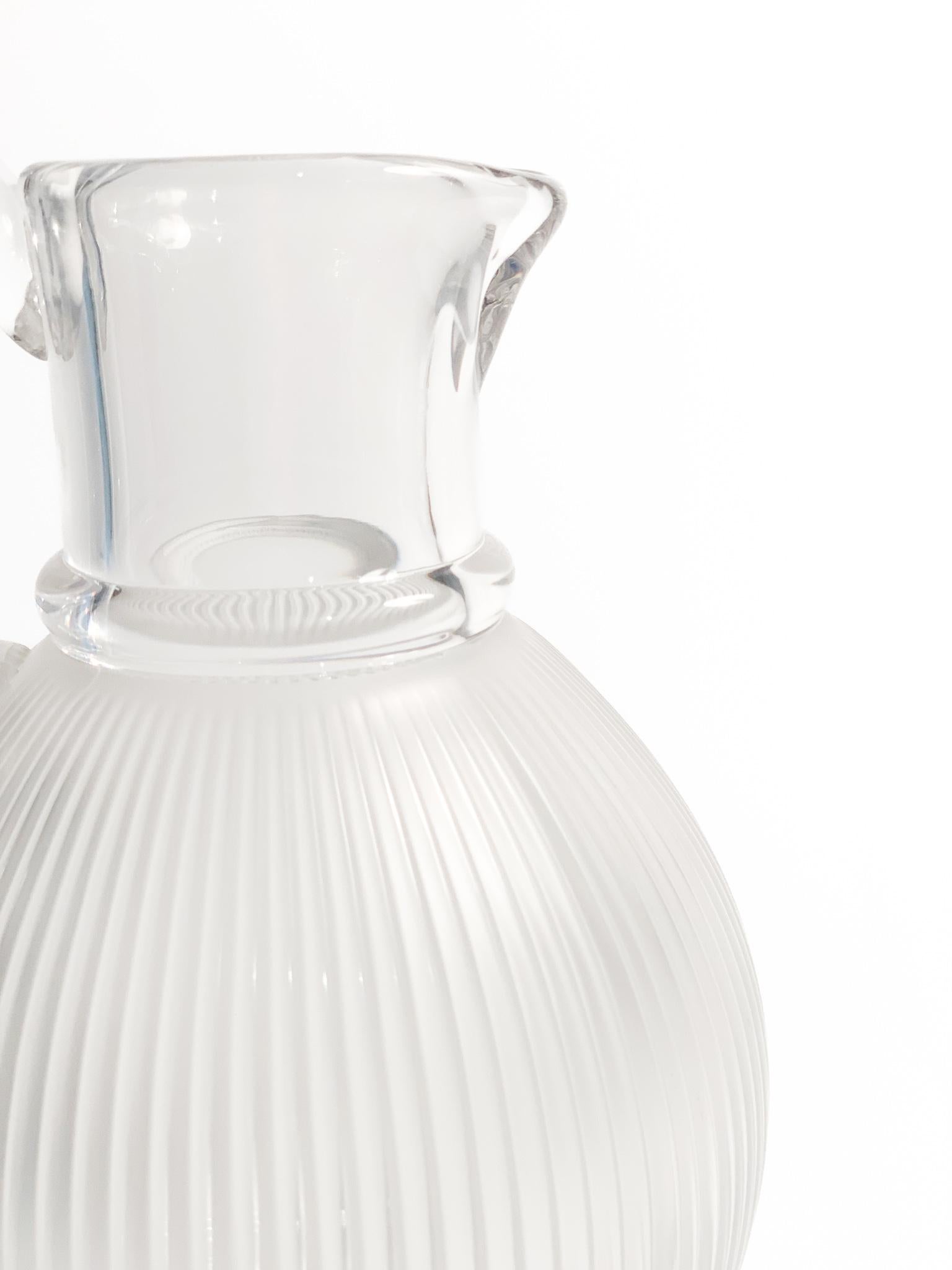 Lalique Lageais Crystal Carafe by Marc Lalique from 1976 4