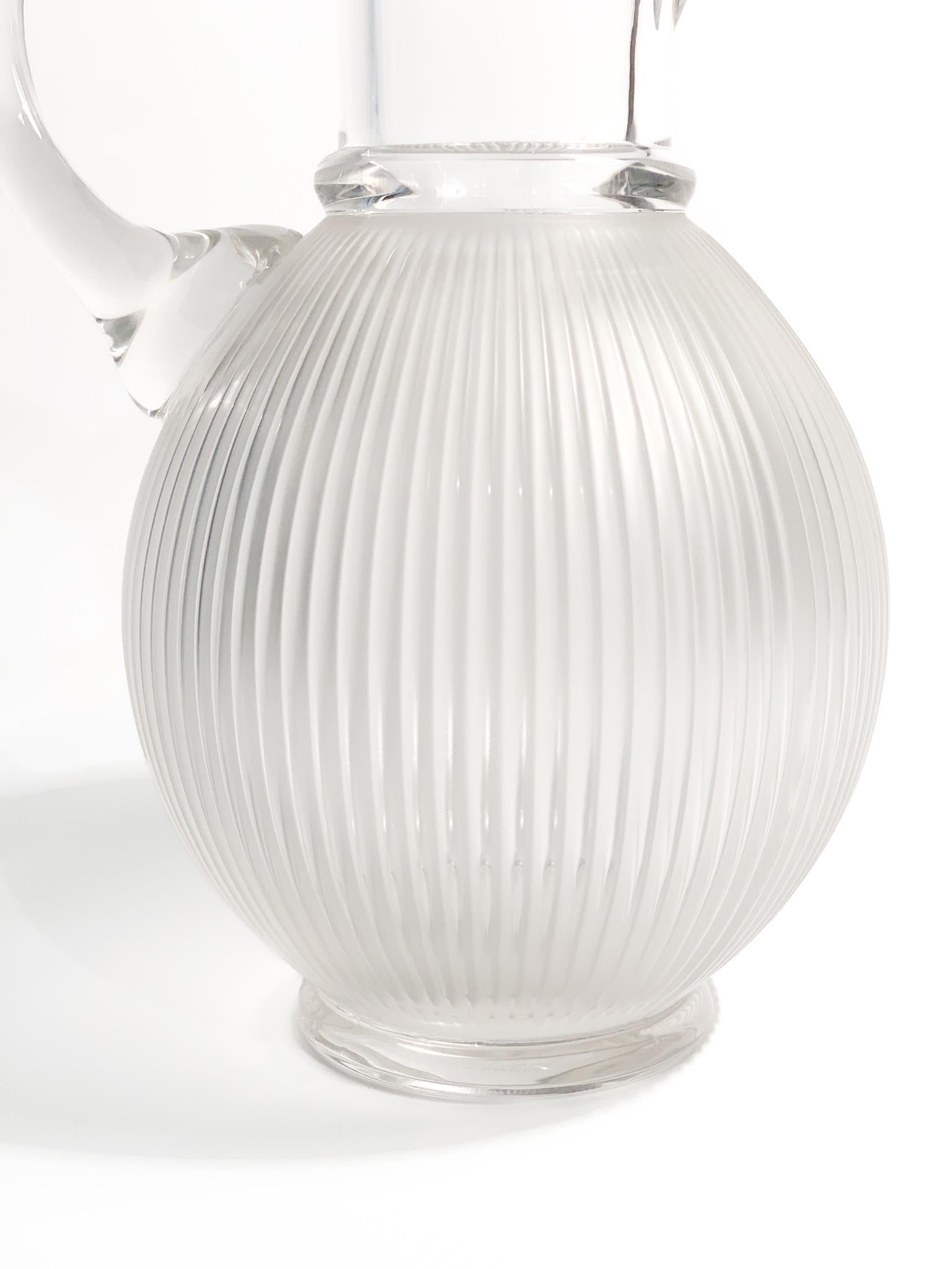 Lalique Lageais Crystal Carafe by Marc Lalique from 1976 1