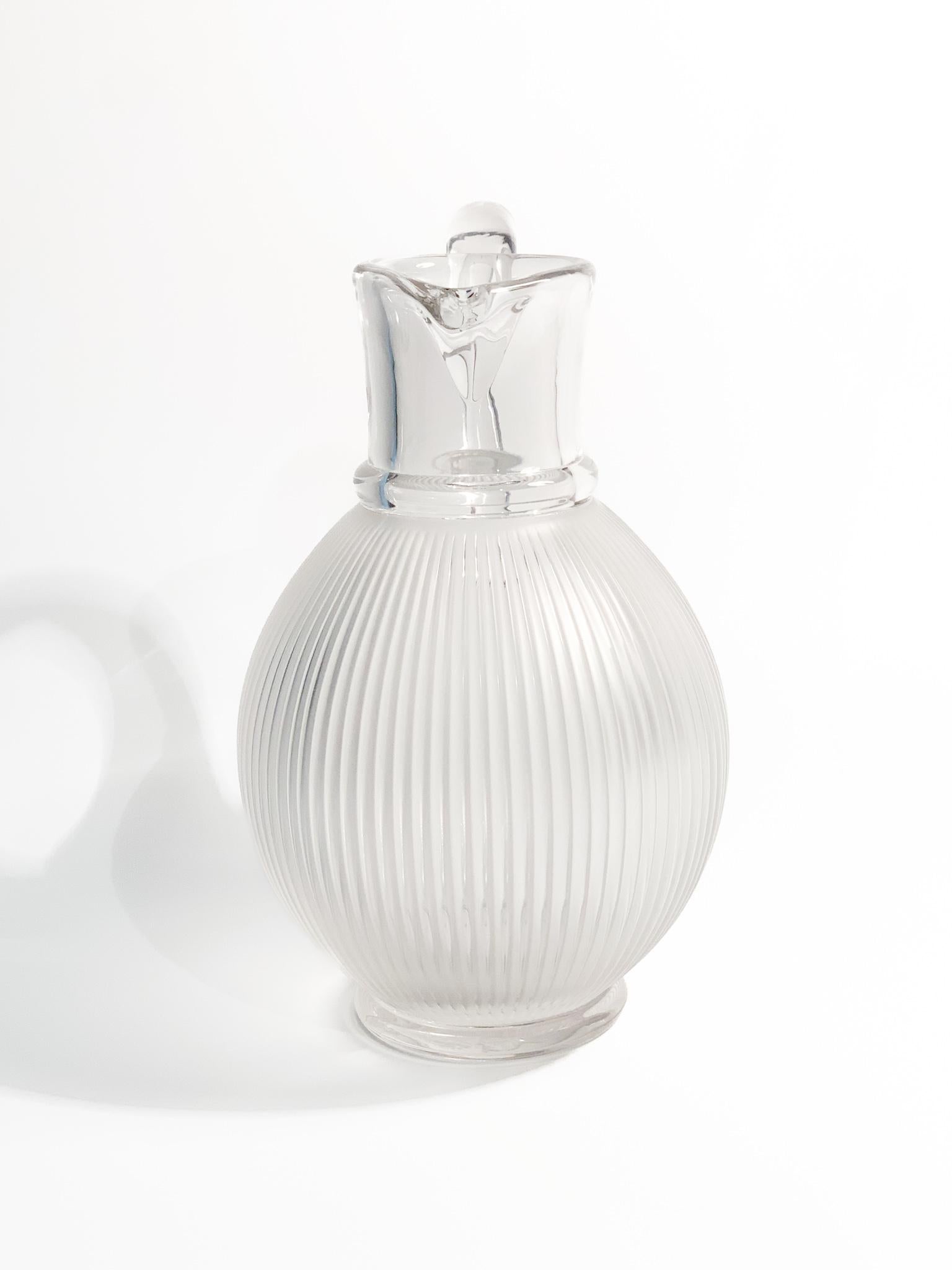 Lalique Lageais Crystal Carafe by Marc Lalique from 1976 3