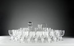 Lalique, "Langeais" Crystal Service (31 Pieces), France 1980s