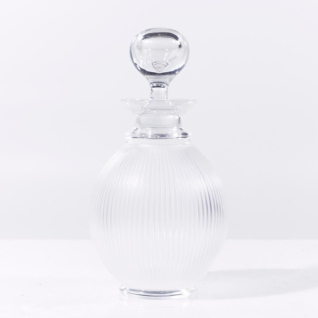 Lalique Langeais Fluted Frosted Crystal Wine Decanter

This decanter measures: 5.5 wide x 5.5 deep x 10 inches high


We take our photos in a controlled lighting studio to show as much detail as possible. We do not photoshop out blemishes. 

We keep