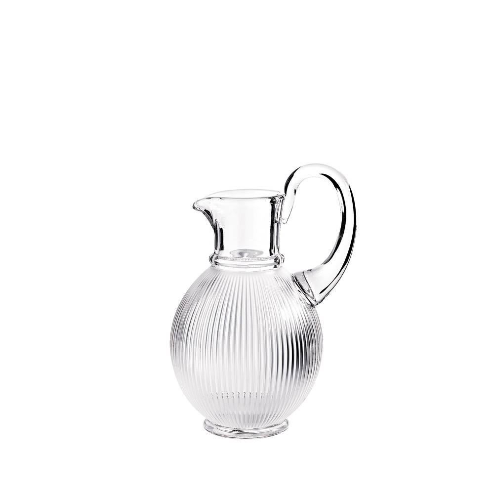 Lalique Langeais Pitcher in Clear Crystal For Sale
