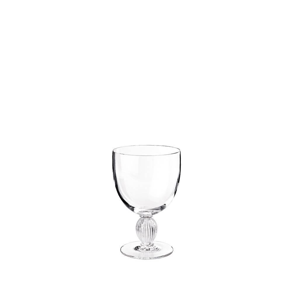 Lalique Langeais Water Glass No. 2 in Clear Crystal For Sale