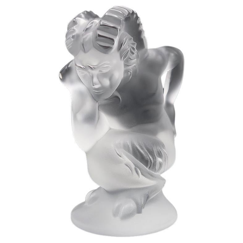 Lalique "Le Faune" Faun Mascot or Paperweight Crystal Art Deco France