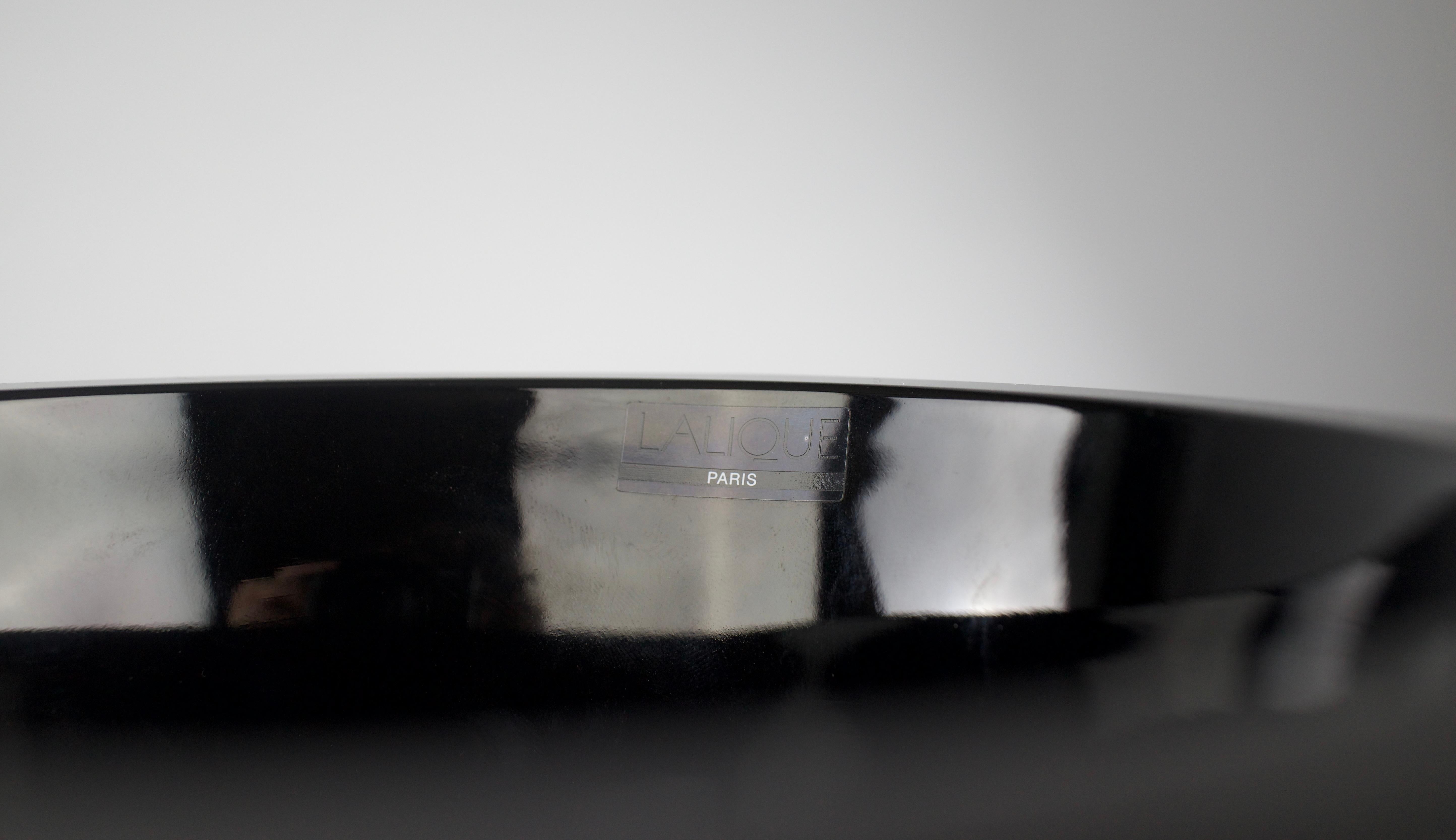 Cristallo Lalique, Vaso di cristallo nero 