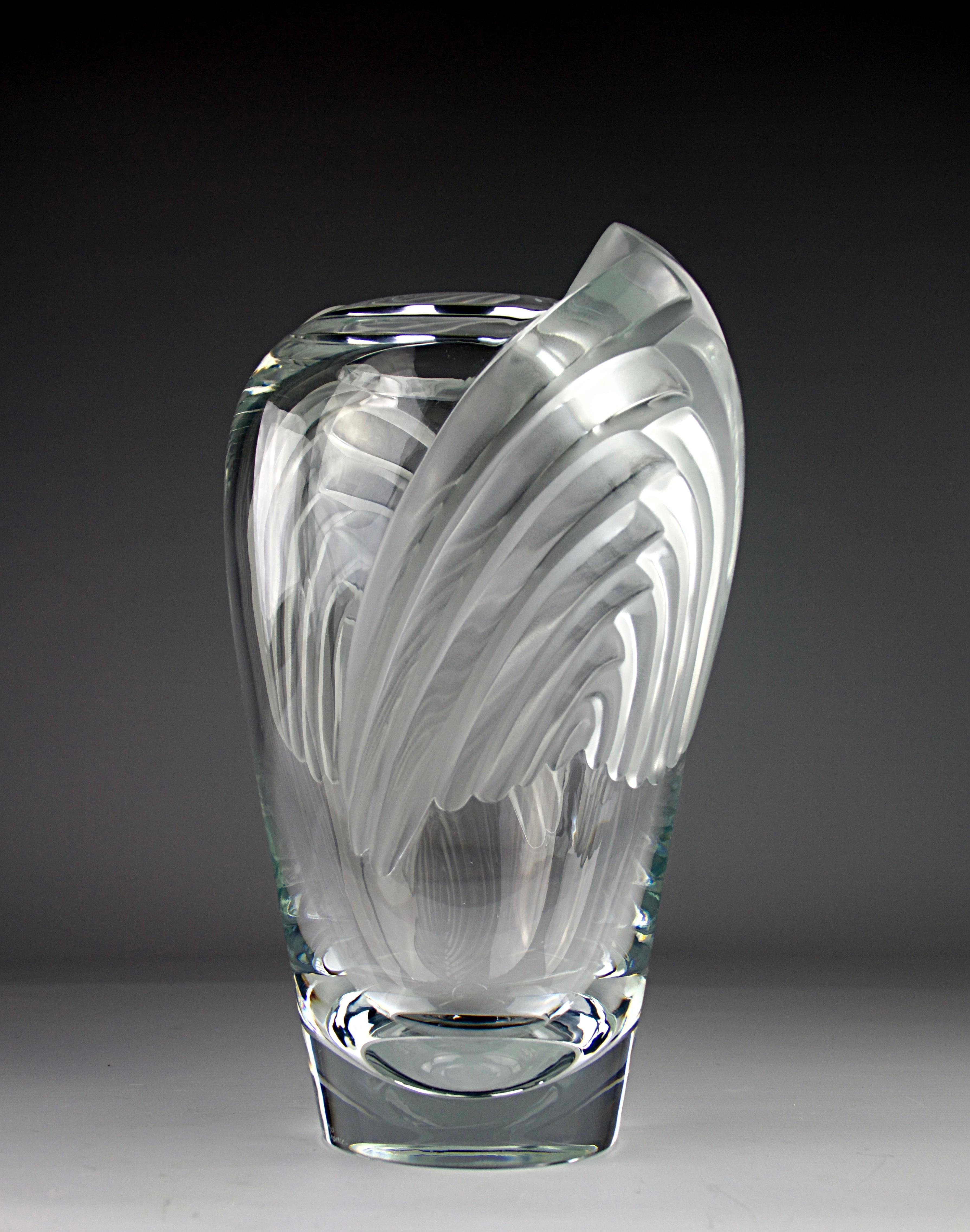 Vase « Marrakech » de Lalique, France, 1980 Bon état - En vente à PARIS, FR