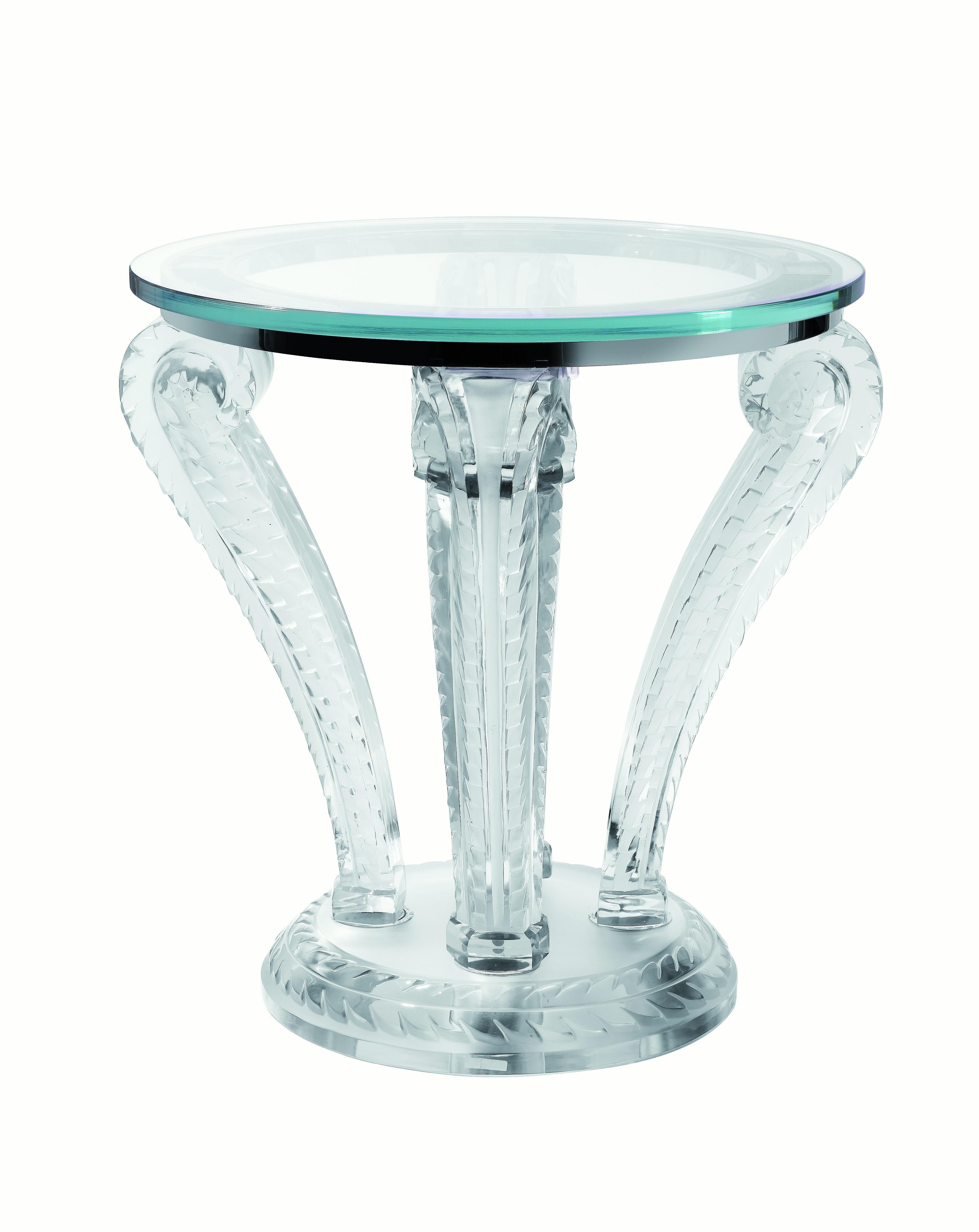 crystal end table
