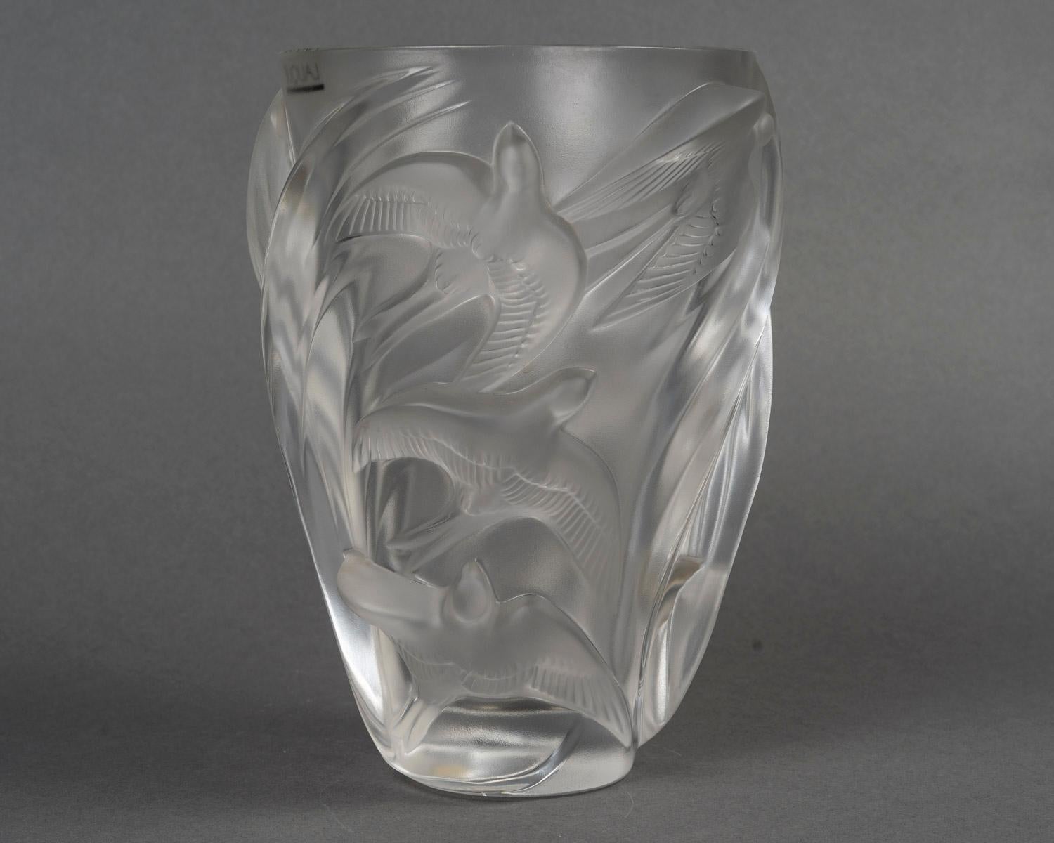 Lalique - Vase Martinets en vente 4