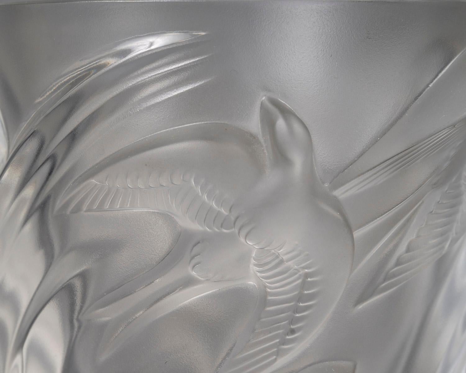 Lalique - Vase Martinets en vente 6