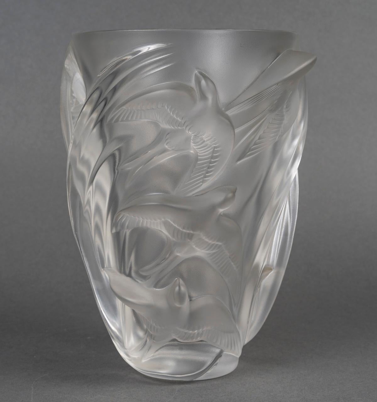 Lalique - Vase Martinets en vente 7