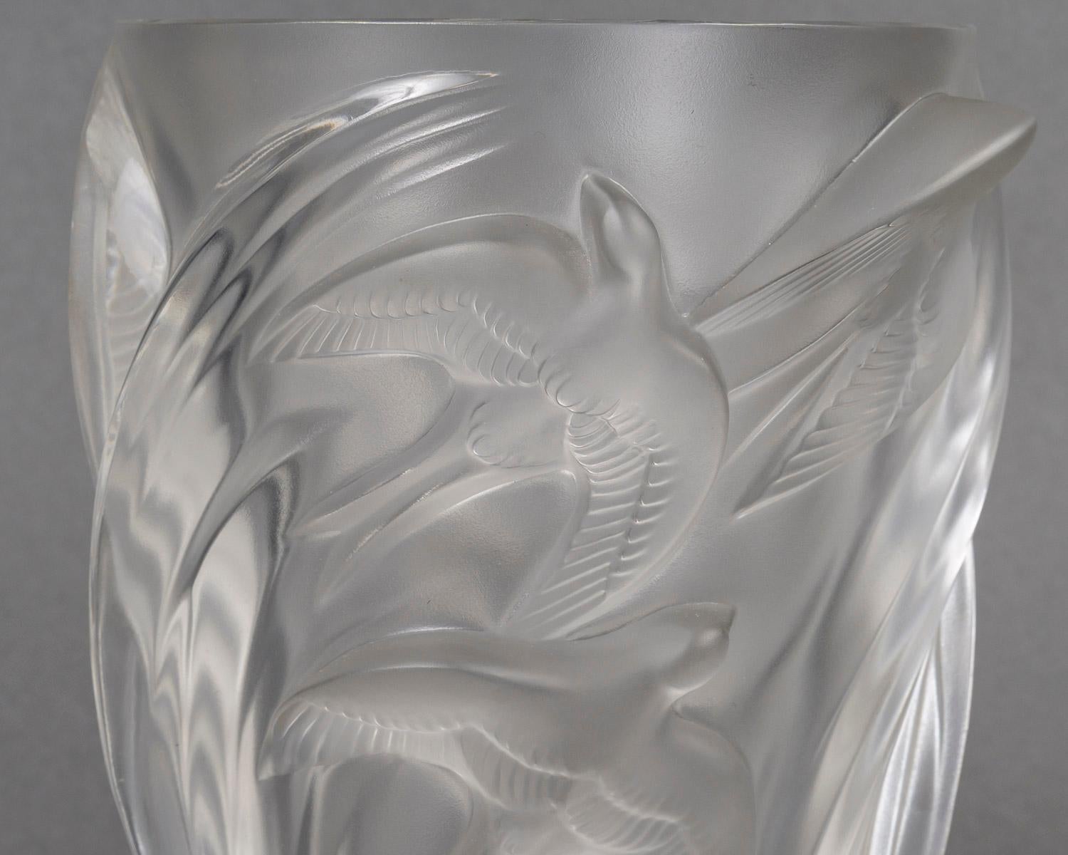 Lalique - Vase Martinets en vente 8