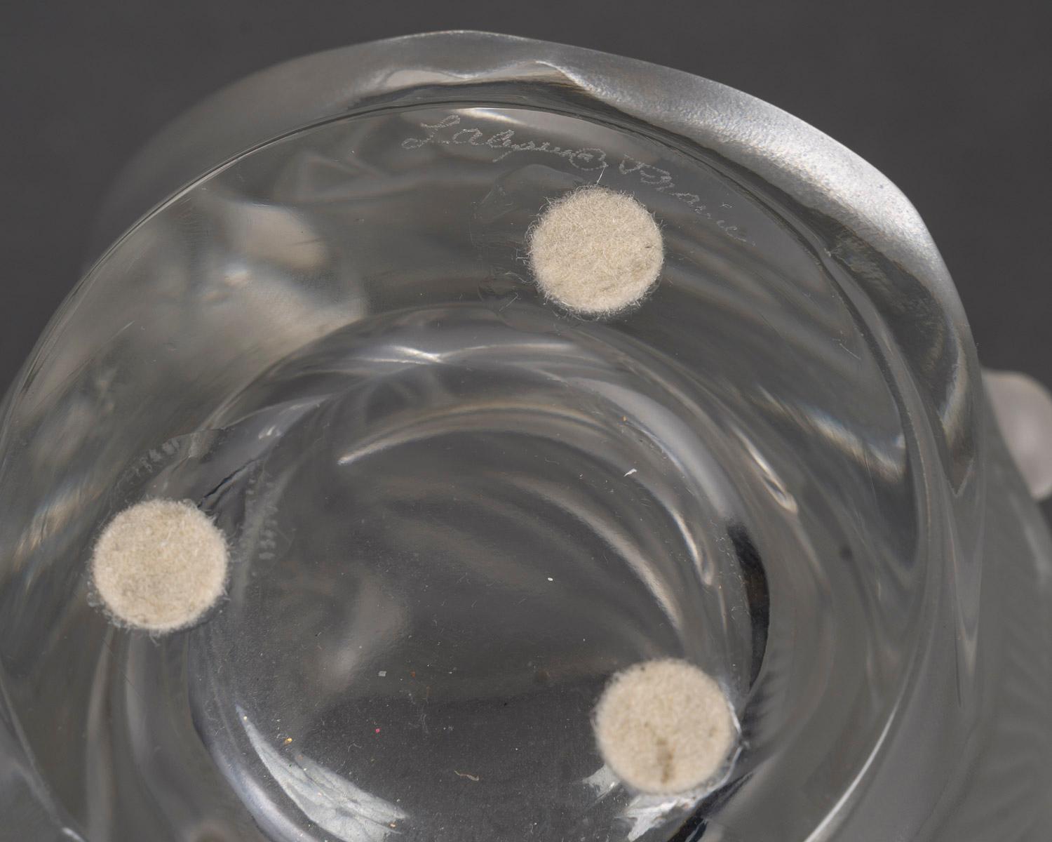 Français Lalique - Vase Martinets en vente