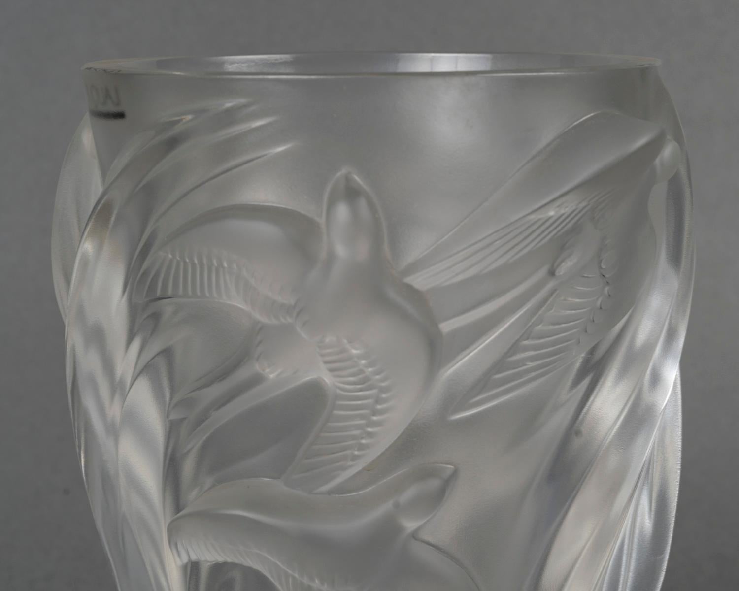 Lalique - Vase Martinets en vente 3