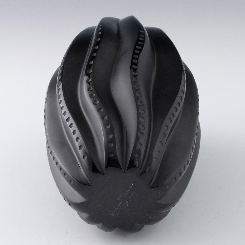 Jarrón Lalique Medusa de la Colección Negra Siglo XXI 1