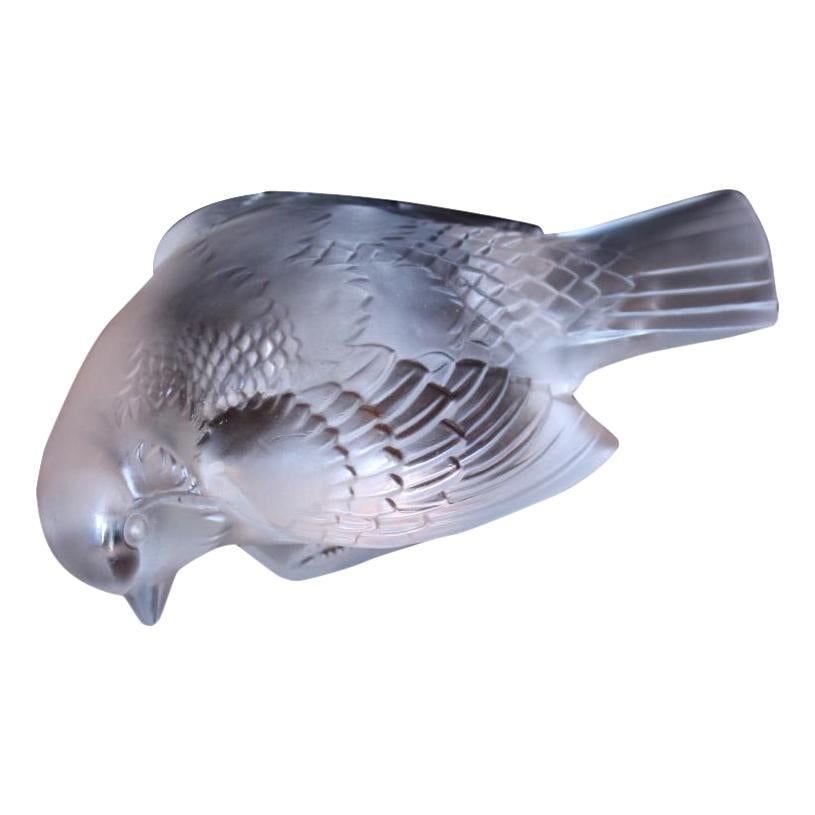 Lalique 
Moineau Sournois
 Glass Bird