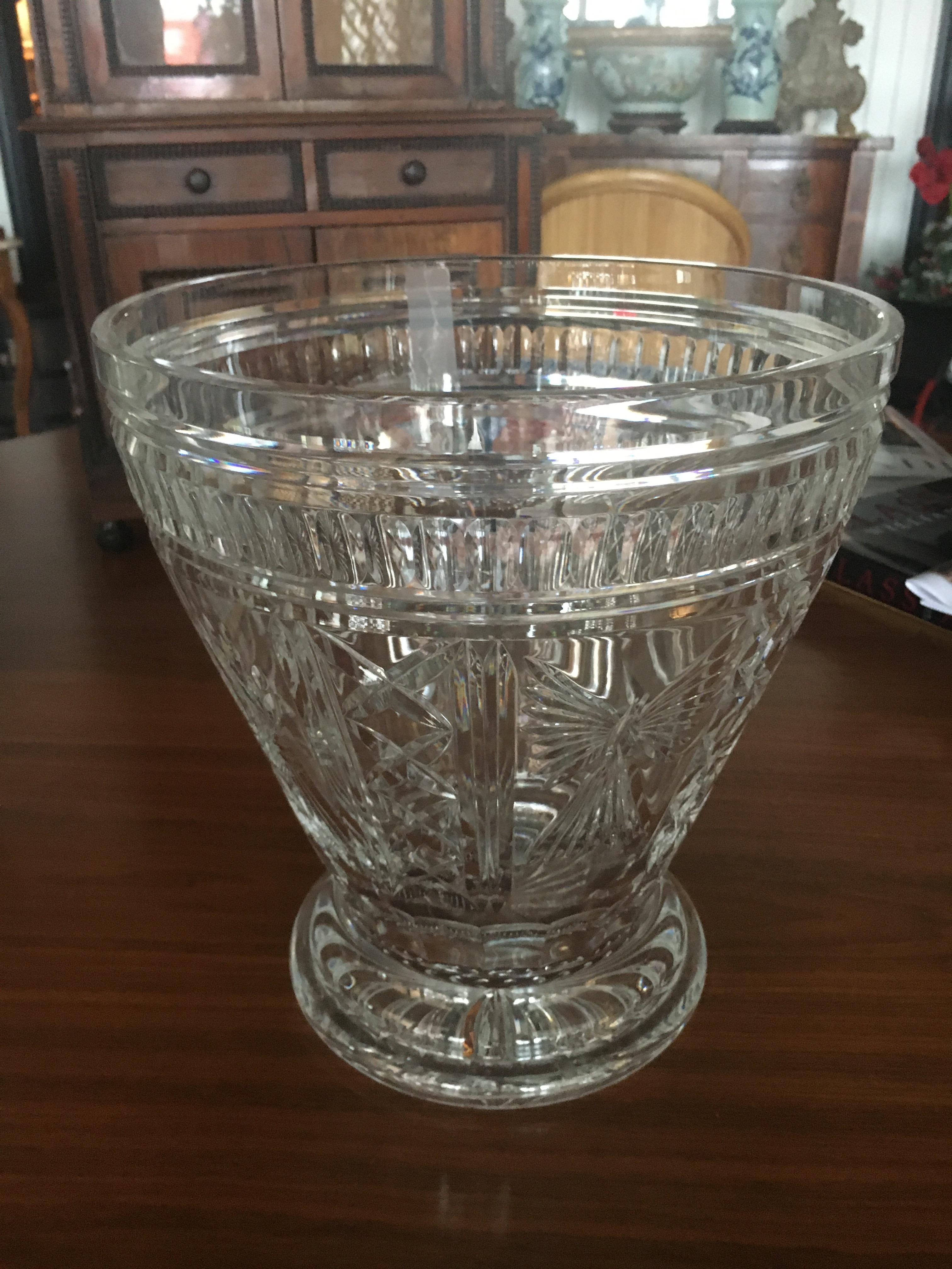 Crystal Lalique Molded and Frosted Glass Ice or Champaign Bucket by Marc Lalique