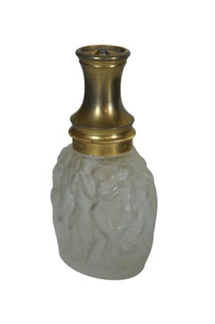 Lalique Molinard Le Provencal Atomizer Bacchanate Nude Figure Perfume Bottle 6"