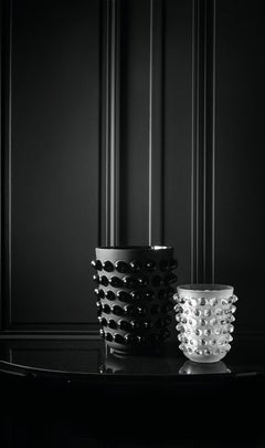 Lalique Mossi Vase Clear Crystal