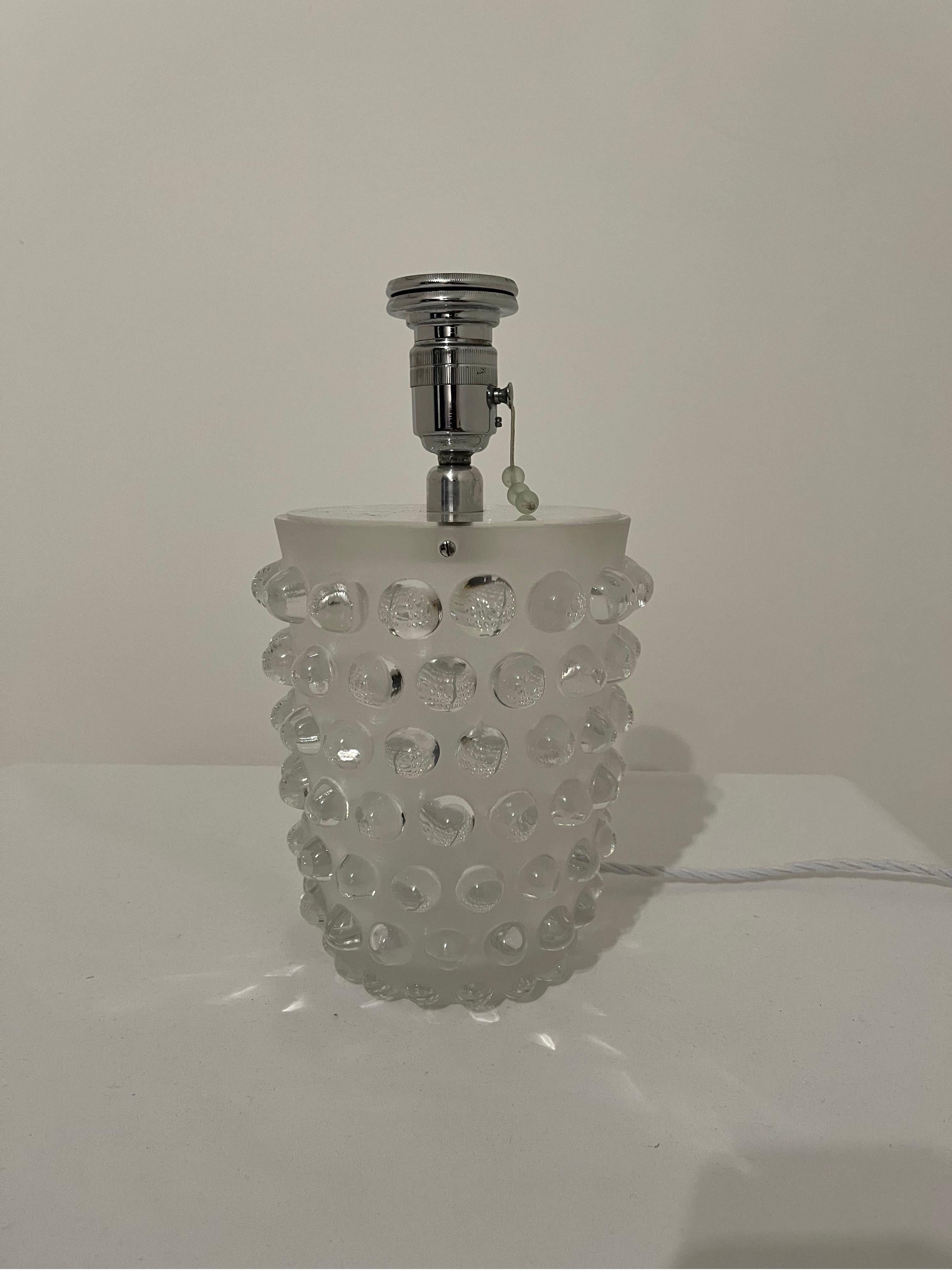 Lalique Lampe Vase Mossi Pré 1977  en vente 1