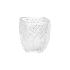 Lalique Muguet Votive Clear Crystal