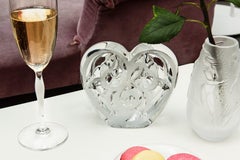 Lalique 'Music Is Love' Heart Clear Crystal Limited Edition 999