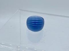 Anillo Lalique Nerita Anillo con Cúpula de Cristal en Tono Azul con Caja Original