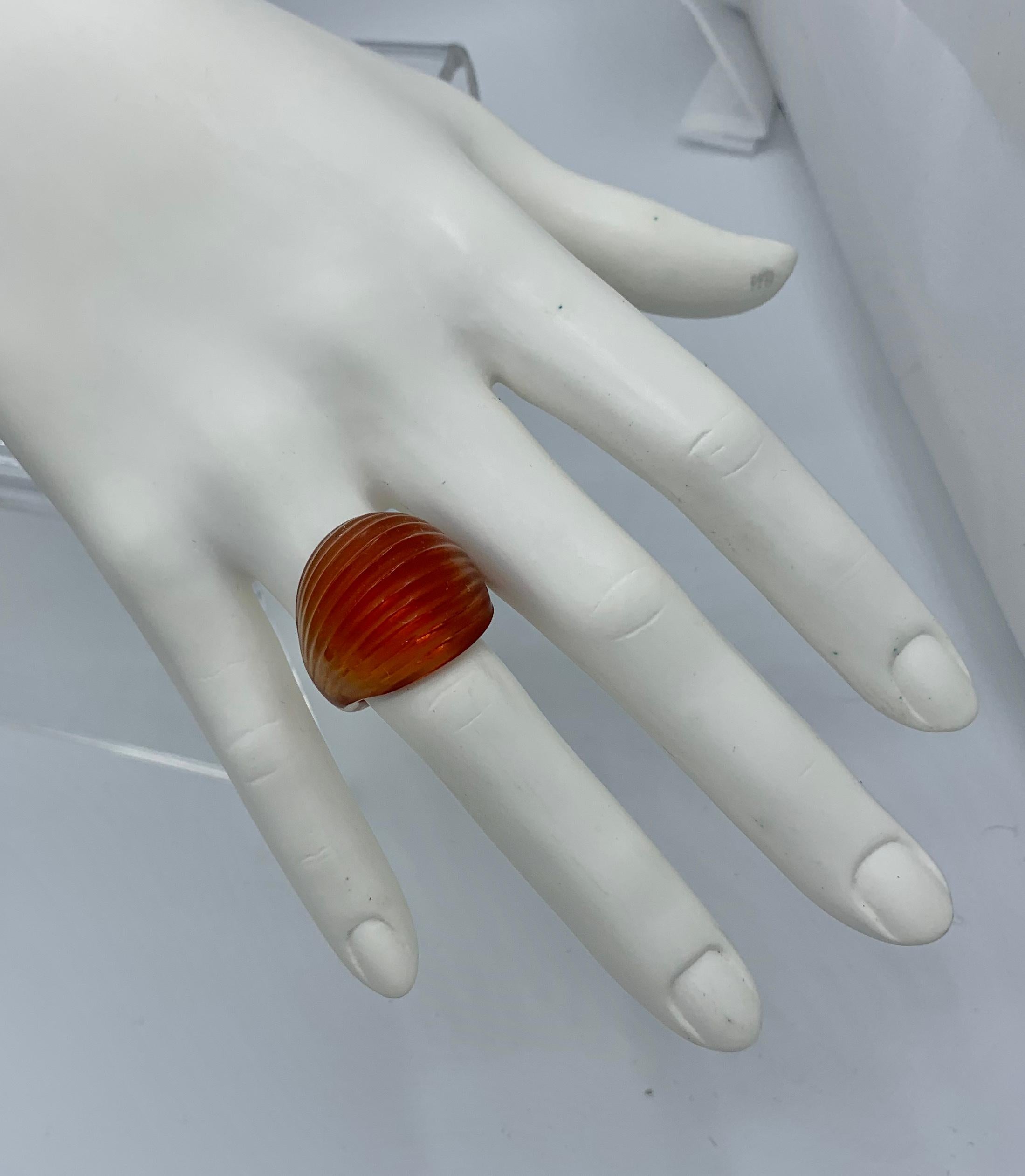 lalique glass ring