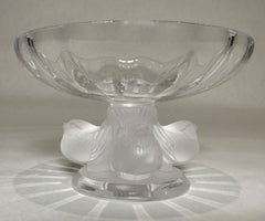 Lalique Nogent Crystal Compote Bowl
