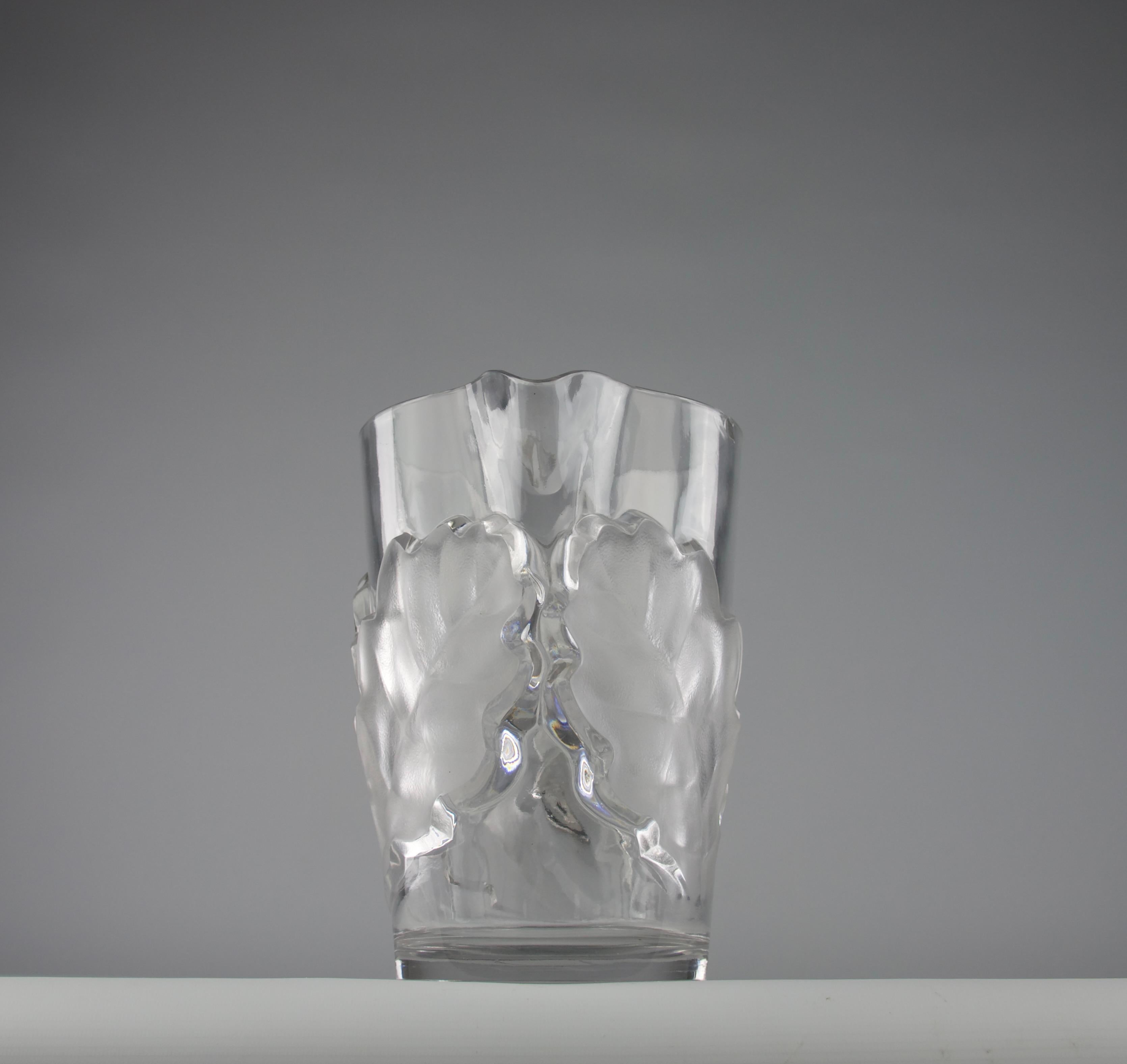 Lalique, Eichenlaub-Kristallservice, Frankreich 1950er Jahre im Angebot 4