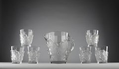 Lalique, Oak Leaves Crystal Service, France 1950s