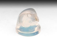 Lalique Opalescent d'Epervier Hawks Head