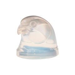 Lalique Opalescent d'Epervier Hawks Head