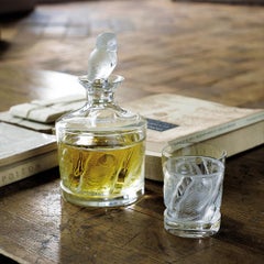 Lalique Owl Cordial/Whiskey Tumbler in Clear Crystal